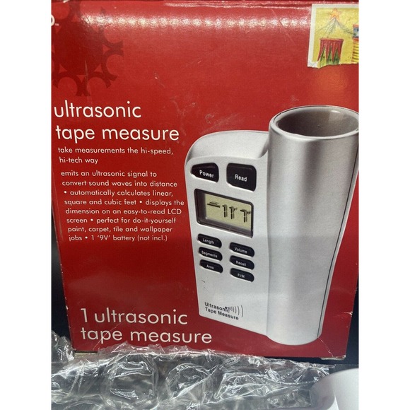 Perfect Solutions Ultrasonic 50 ft Tape Measure Battery Operated Easy Measuring - Picture 2 of 11
